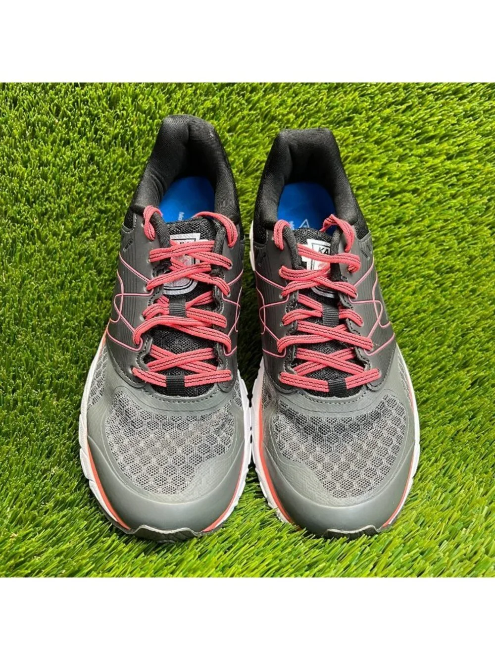 Karhu Fast 7 MRE Womens Size 9 Jet Black Coral Athletic Running Shoes Sneakers
